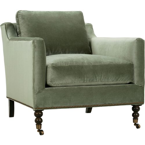 Margot Velvet Accent Chair~P77647463