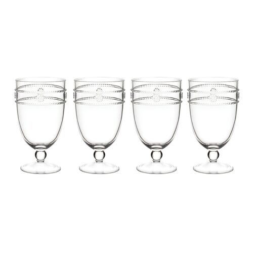 S/4 Isabella Acrylic Goblets, Clear