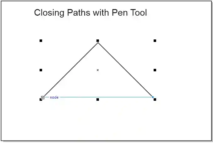 Closing paths with pen tool