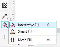 Select interactive fill tool