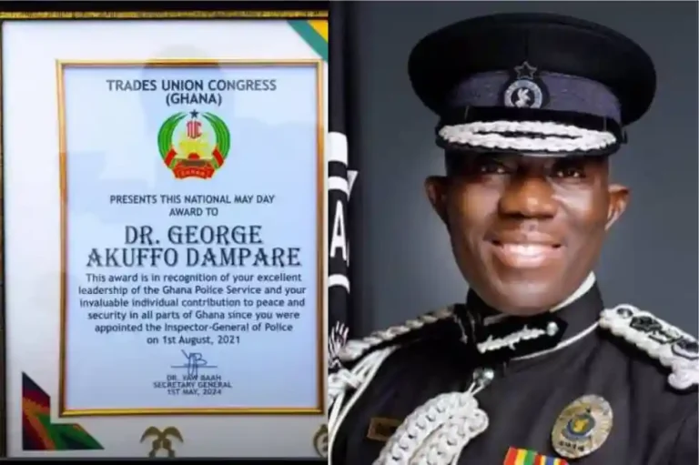 Trade Union Congress Honors Inspector General of Police for Outstanding Leadership